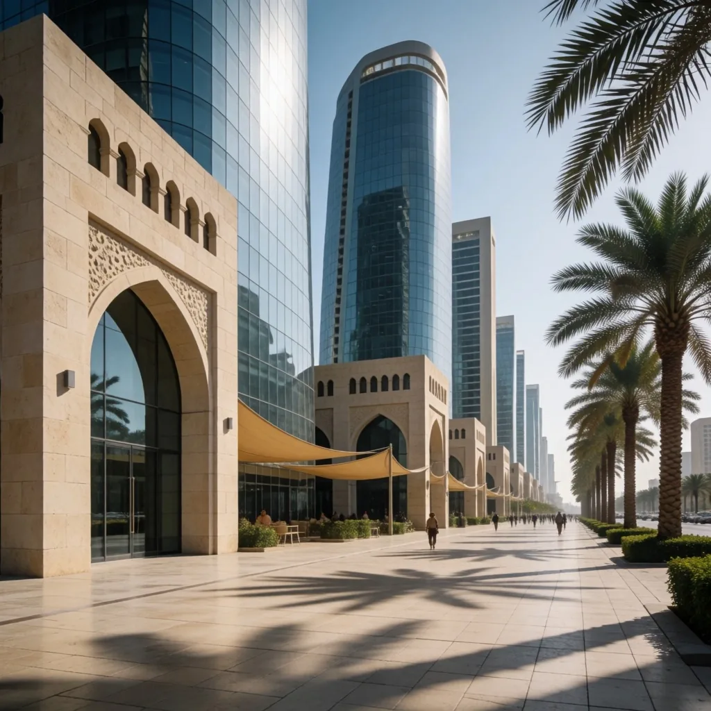 Urban architecture with traditional cooling design